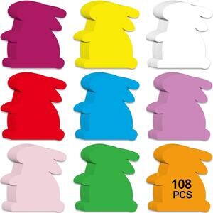Bunny Banner Easter Spring Craft Classroom projects 108pc Paper Rabbit Cut outs